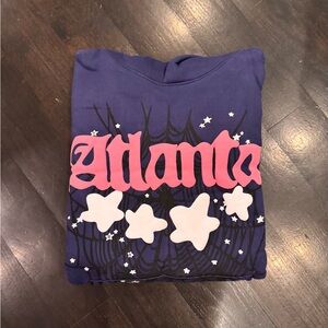 Navy ‘Atlanta’ Sp5der Hoodie Large